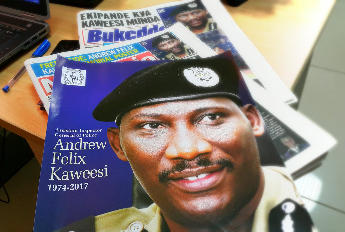 #RIPKaweesi: Andrew Felix Kaweesi (1974 - 2017), may  his Soul Rest In Peace
FREE MEMORIAL POSTER inside the <a href="/newvisionwire/">The New Vision</a> &amp; <a href="/bukeddeonline/">Bukedde</a>