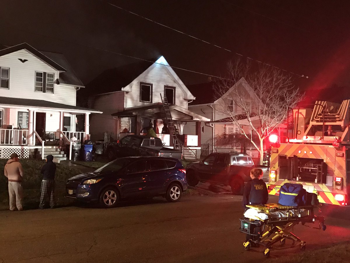DLCleveland19's tweet photo. House fire on W. 103rd in Cleveland, no reported injuries, house may be abandoned @cleveland19news https://t.co/yIMZ4xgiwa