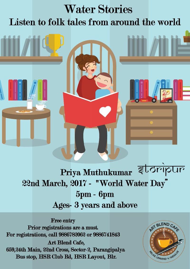 BuzzingBubs's tweet photo. Come, listen to Priya MuthuKumar 's water stories at Art Blend Cafe, HSR. #Bangalore #Events #InTheCity
 https://t.co/NQdllGwbcq https://t.co/VGUskhZIrU