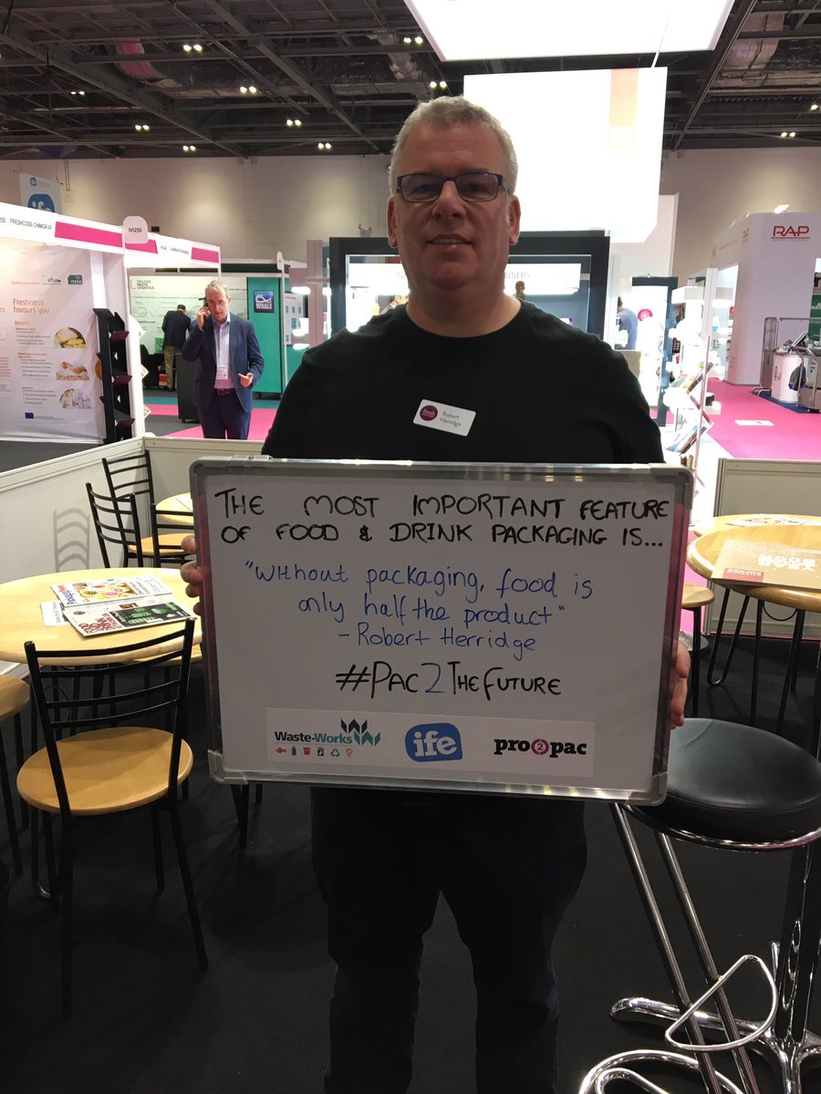 IFEM_Event's tweet photo. Robert Herridge @packology sharing his thoughts about food packaging this morning in the VIP & media lounge #pac2thefuture #pro2pac17 https://t.co/nscOi5FOcx