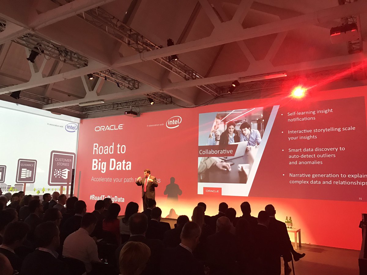 OracleItalia's tweet image. Collaborative, Connected, Complete, Choice. L&apos;offerta Oracle raccontata @richardmclayton #roadtobigdata