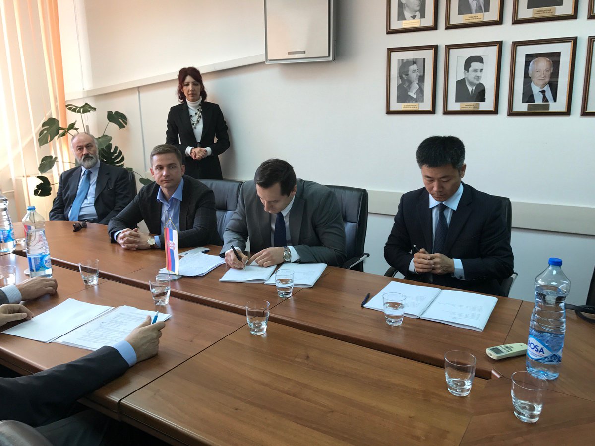 Juče srpski Sinofarm i kineski <a href="/GientNews/">Gient</a> potpisali ugovor o izgradnji postrojenja za tretman #medicinskiotpad u Staroj Pazovi #investicija