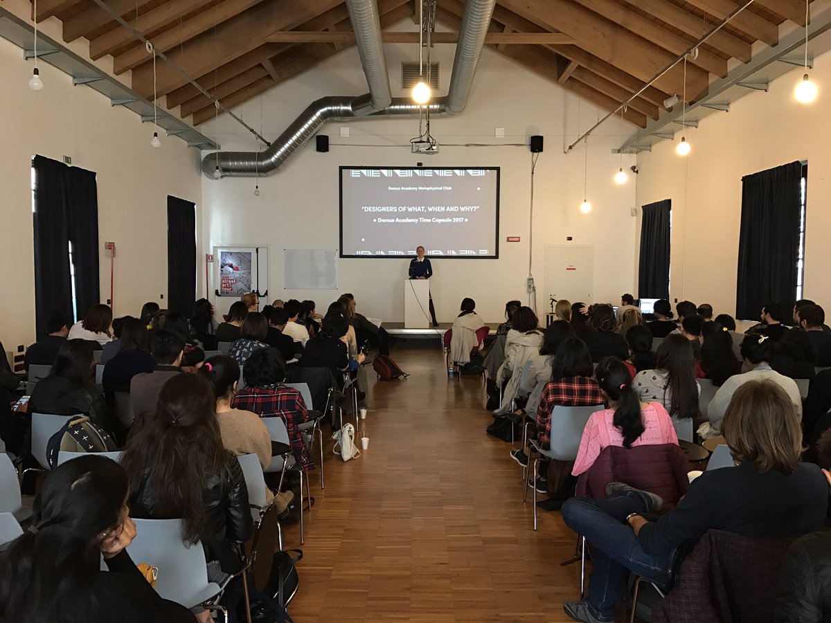 micheleaquila's tweet photo. "Designers of what, when and why?" morning session going on in @DomusAcademy #DAmetaphysical https://t.co/FVKOOZlbzr