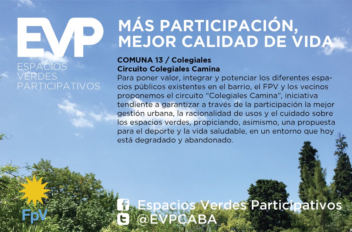 EVPCABA's tweet photo. Comuna 13 - Proyecto Parque Cultural Estación Colegiales y Circuito Colegiales Camina #MásParticipación #MejorCalidadDeVida https://t.co/v7aDrY7NfJ