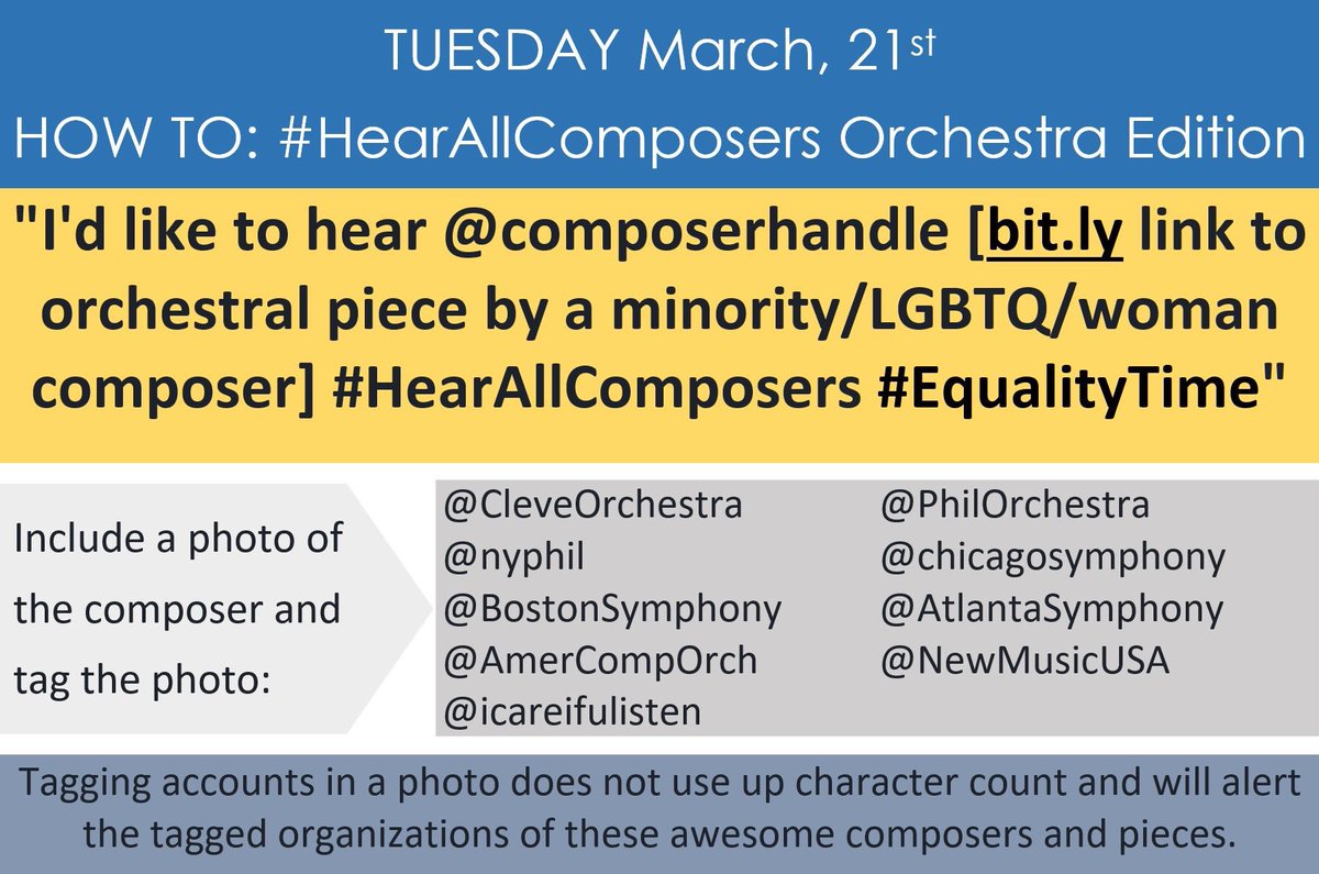 MikaGodbole's tweet photo. @nytimesmusic @whyy @WQXR Let's get some diversity in programming -- join us -- omg SO MUCH GREAT NEW MUSIC OUT THERE!! https://t.co/vhCJAhk8Qh