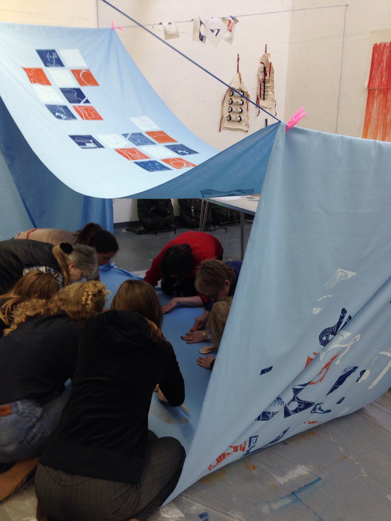 In the print tent #printersSymphony