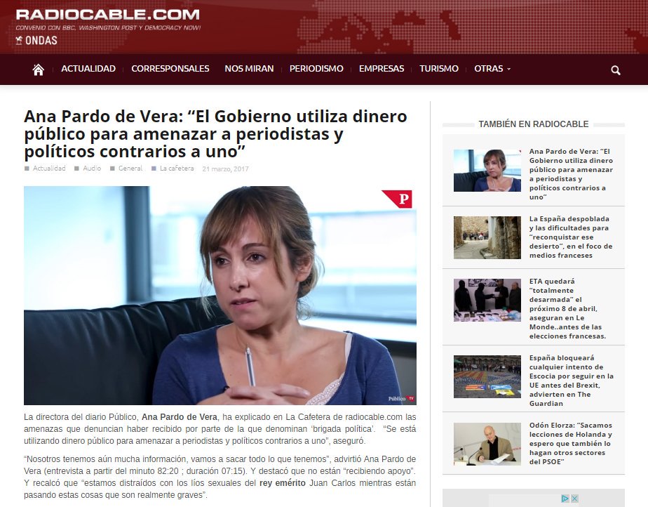 irenesb1206's tweet photo. Oye @VictoriaPrego,
¿Le habéis dado amparo a @pardodevera? 
¡O q amenace el gobierno a periodistas no es grave!😡
#LaCafeteraElGobiernoNoRima https://t.co/7vUTaqiAyK