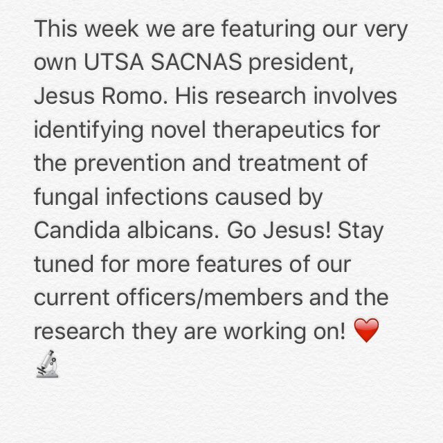 UTSASACNAS's tweet photo. #UTSASACNAS #research #fungi #science #utsa #sacnas #actuallivingscientist https://t.co/fTvWUWvgUg