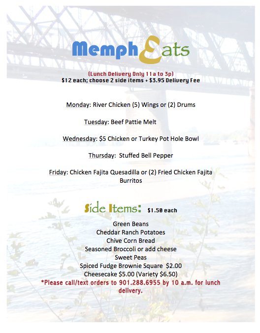 MemphEats's tweet photo. Check us out on Facebook! https://t.co/pjuP86TqU3 https://t.co/tgZ2DIb8i6