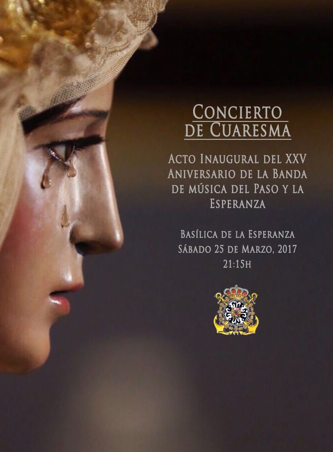 bmESPERANZA's tweet photo. 🎼Damos el pistoletazo de salida a la celebración de nuestro XXV Aniversario.
🔊 Concierto de Cuaresma 🎵
⛪ @pasoyesperanza
#bmEsperanzaXXV https://t.co/XfAxmELedh