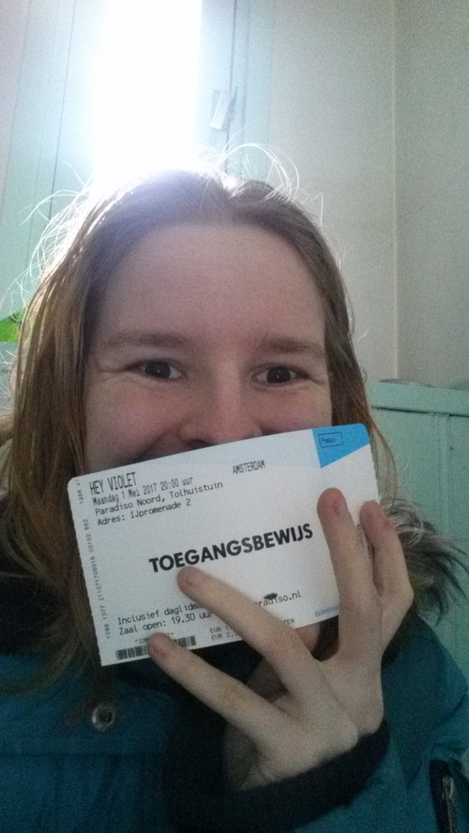 MY <a href="/HeyViolet/">HEY VIOLET</a> TICKET JUST ARRIVED! CANT WAIT TO SEE YOU IN AMSTERDAM AND MEET YOU TOO WITH M&amp;G!!!!