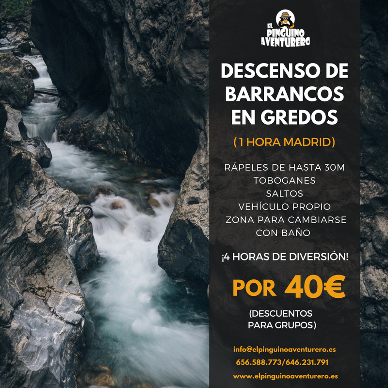 InfoPinguino's tweet photo. Abierta temporada de #barrancos en #gredos, Comenzamos en #semanasanta
https://t.co/d2PM0UXlqC 

#turismoactivo #aventura #cercademadrid https://t.co/zHm2D4Lhzh