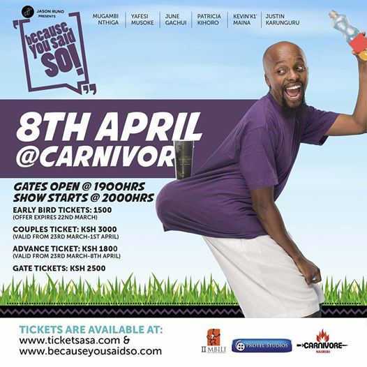 whatsgoodnet's tweet photo. Don’t Miss Kenya’s Premier Improv Show, Because You Said So
https://t.co/K9ep5VlyqH
#wgENT
#wgLIVE
#wgNET
@jasonruno
@CarnivoreKe https://t.co/d2k9t5nIlO