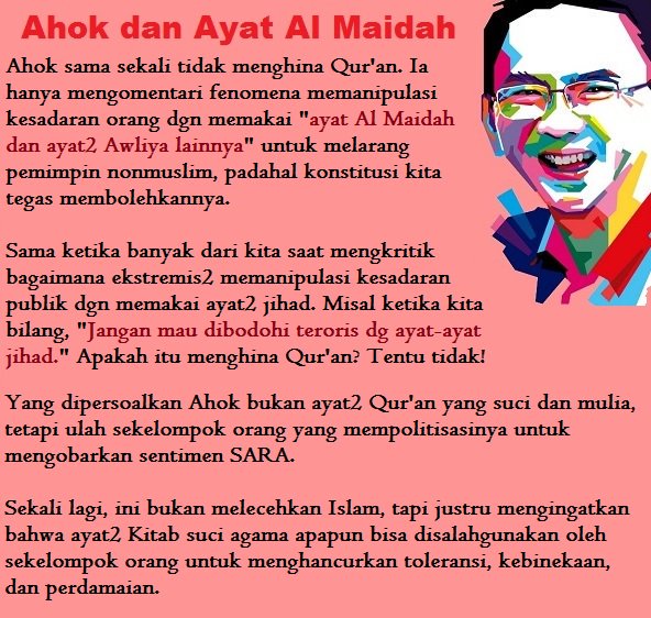 sahaL_AS's tweet photo. Penjelasan ttg kenapa Ahok sama sekali tak menista Al-Qur'an. https://t.co/58QLZMzcx2