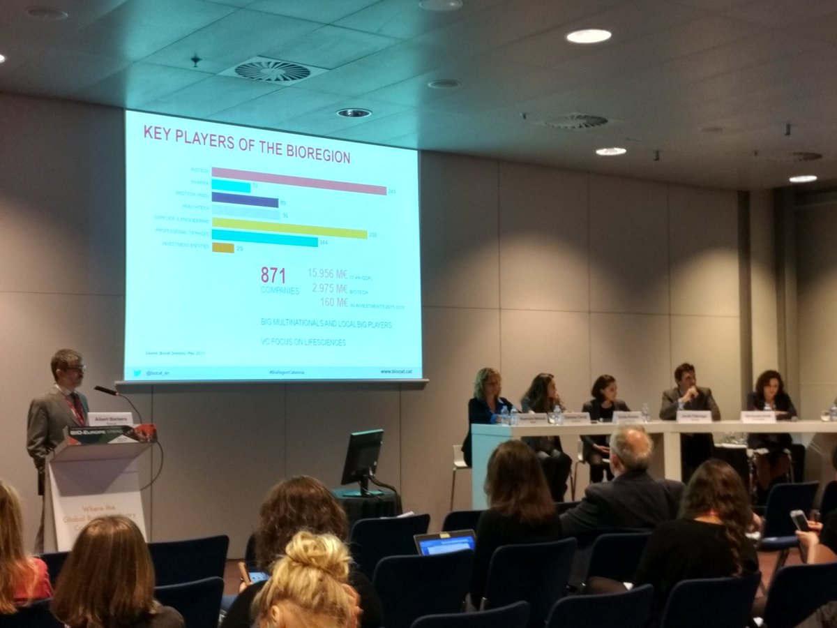 erreuvedos's tweet photo. Meet the @biocat_en , #bioregionCatalonia numbers in the @bioXclusters #PrecMed session, @jordifabrega 👔 speaking 🎤👏 #BIOEUROPESPRING https://t.co/cIIEYdQiQg