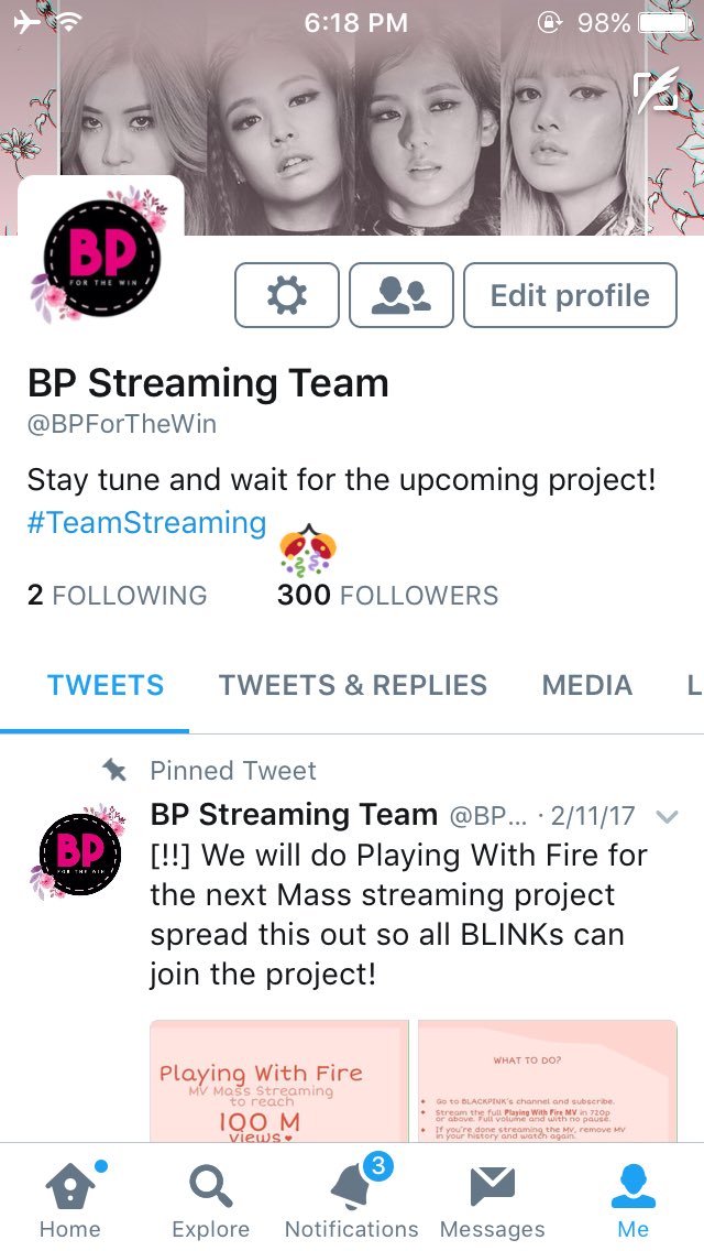 BPForTheWin's tweet photo. Thank you for 300 followers 🙏 https://t.co/c7frXkEVST