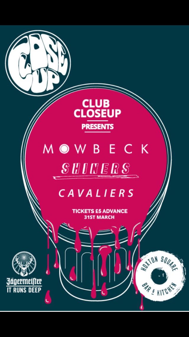 Big thank you to @rockrevolver_ for the Club CloseUp (w/ <a href="/JagerUK/">Jägermeister UK</a>) preview. Head down to @HoxtonSquareBar on 31/3! rockrevolver.co.uk/2017/03/previe…