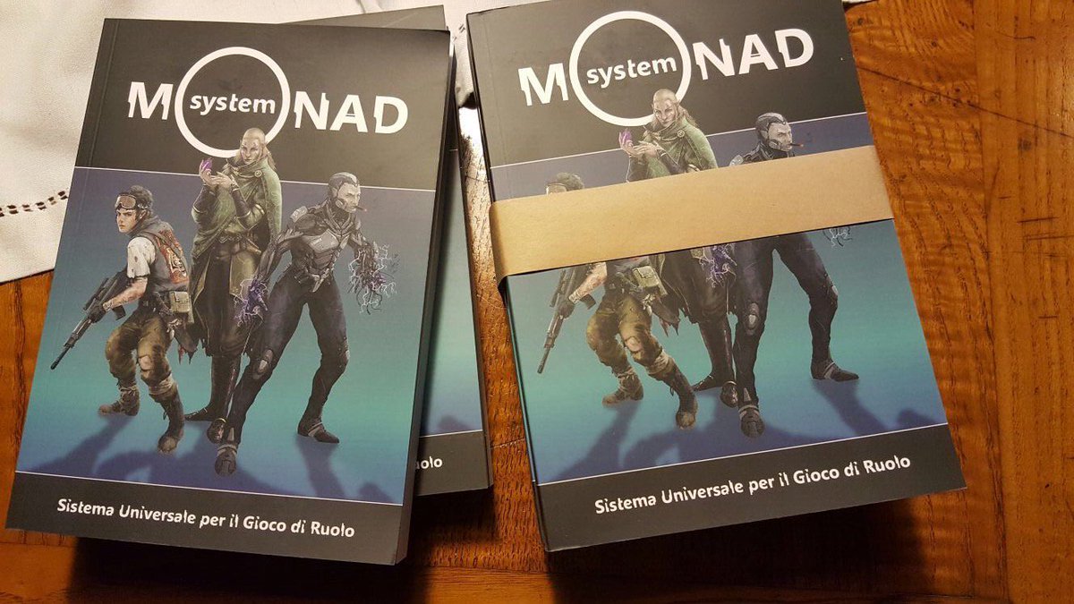 TheWorldAnvil's tweet photo. It’s Xmas time! (sort of) The very first picture of the “demo” copies of the #MONADSystem for #PLAYModena https://t.co/xoOZiYNXup