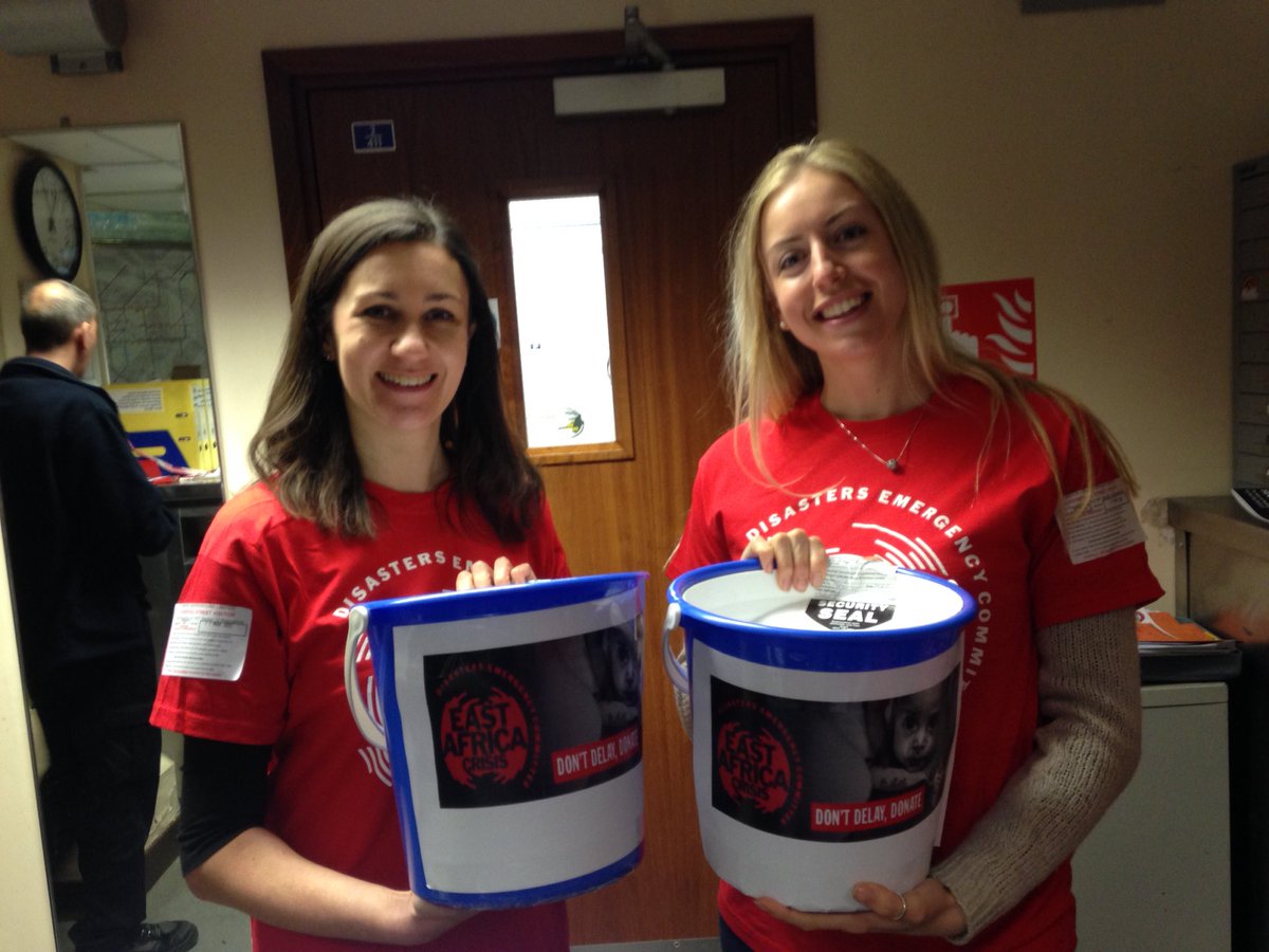 amh_86's tweet photo. Our @decappeal buckets are full! Thanks @TfL passengers at #liverpoolstreet for your generosity to the East Africa food crisis https://t.co/MuoWWapfCm