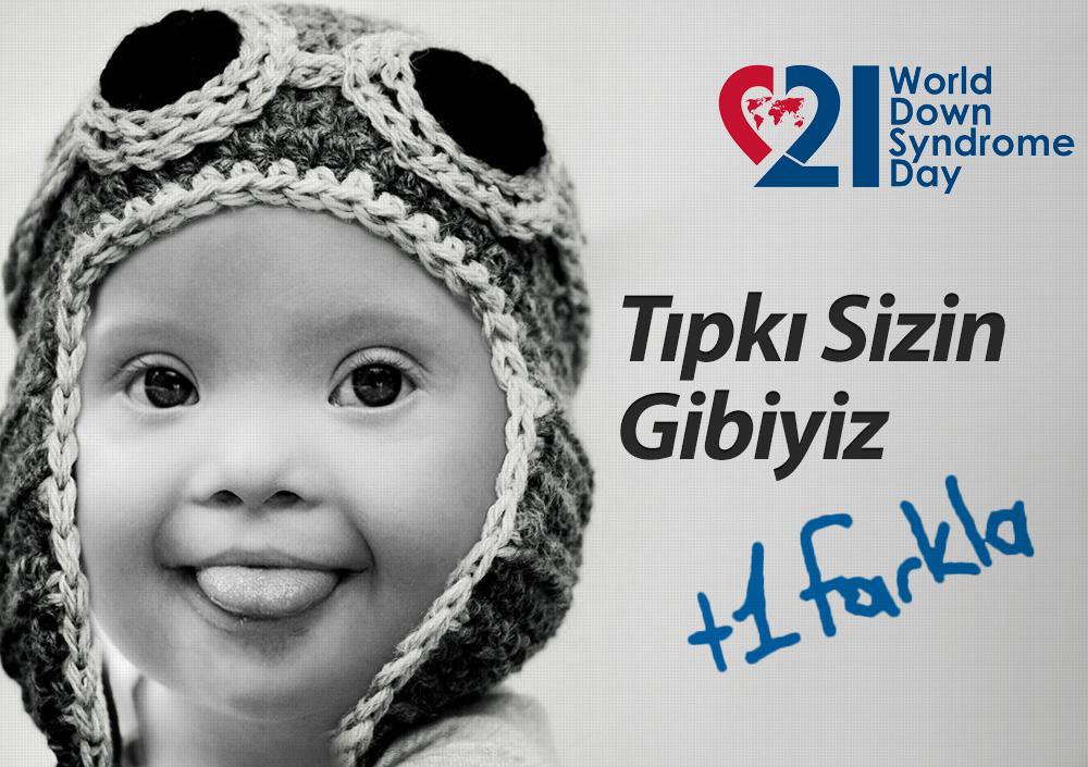 #DownSendromu hastalık değil, genetik farlılıktır. Farklılıklara değer verin. Sevgi kromozom saymaz. Dünya #DownSendromu Farkındalık Günü
