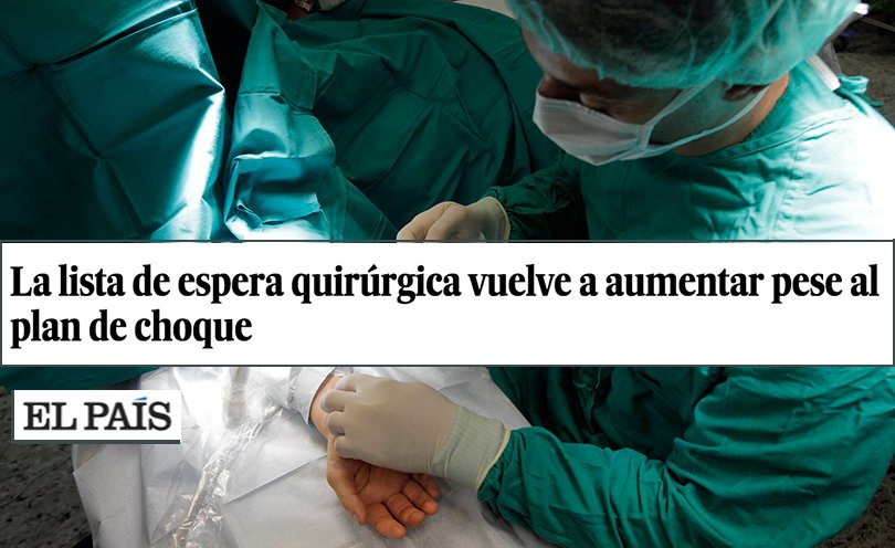 Rita_Maestre's tweet photo. Hoy hay aún más pacientes en lista de espera que hace un año.
¿Habrá que esperar hasta que terminen de privatizar la sanidad a escondidas?🤔 https://t.co/elRZbeDczV