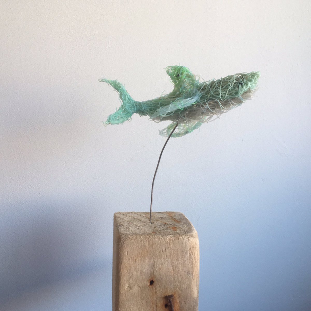 ghostnetgoods's tweet photo. @SharkTrustUK Ghost Net shark on a driftwood base, artwork to highlight the problem of ghostnets in our oceans @2minbeachclean you like? https://t.co/bnnuO5qKml