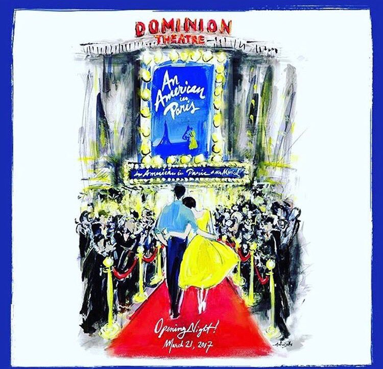 It's <a href="/AmericanParisUK/">An American In Paris</a> opening night tonight!! So thankful to be a part of such an amazing team and production! X