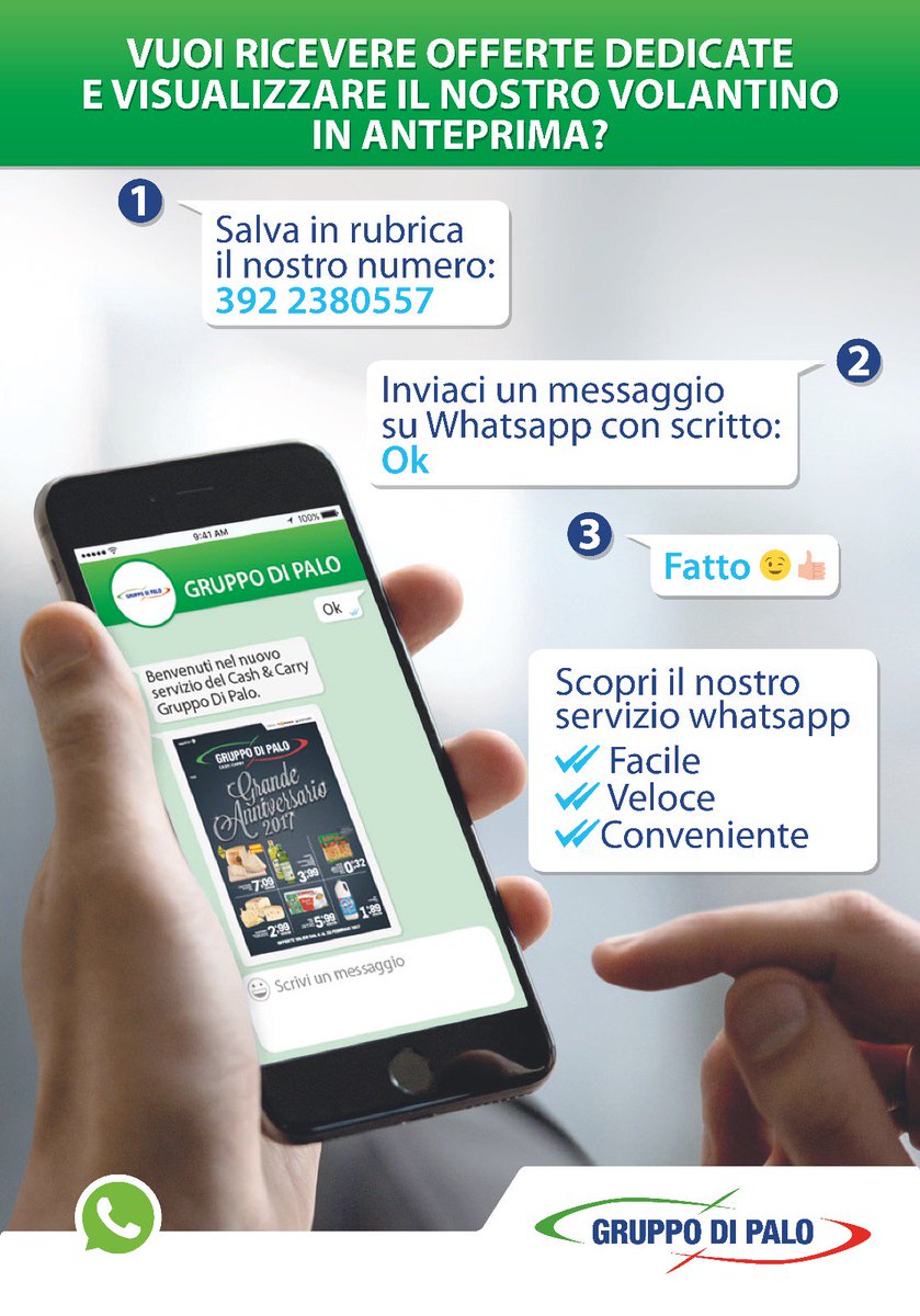 DiPaloCash's tweet photo. Vuoi ricevere Offerte Personalizzate e visualizzare il nostro Volantino in anteprima?E' semplice, segui le istruzioni come nella foto. 😀 https://t.co/vmBrmbIN3Y