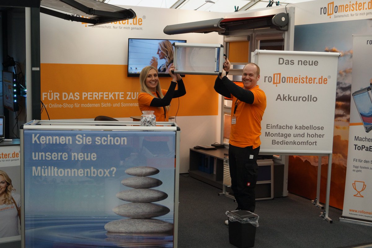 Rollomeister bei der Rheinland-Pfalz Ausstellung. Schauen Sie sich die ersten Messebilder auf Pinterest an.
 de.pinterest.com/rollomeister/r…