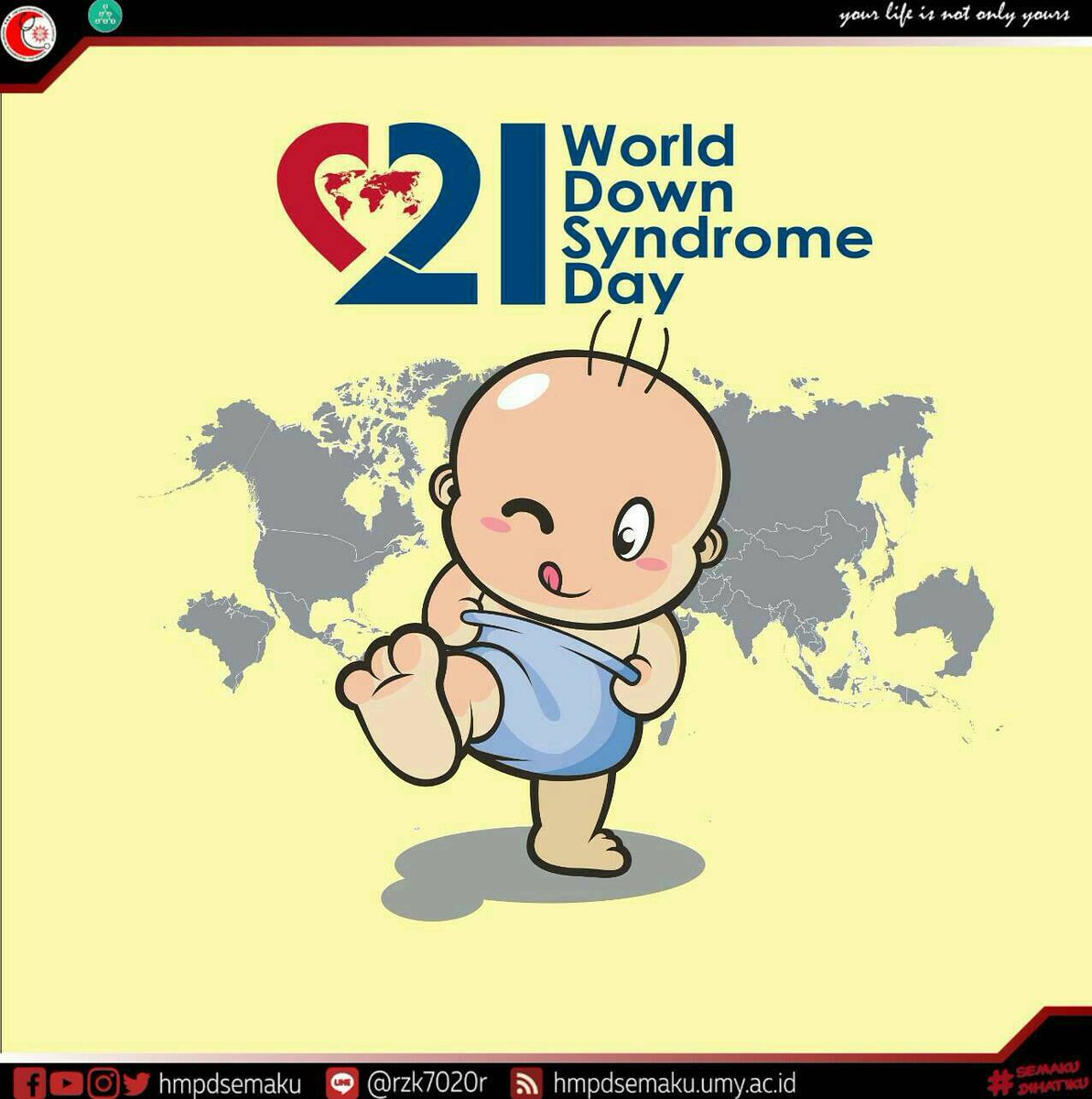 HmpdSemaku's tweet photo. [WORLD DOWN SYNDROME DAY]
"It's not my extra chromosome that makes me happy, it's because I'm love"

#SEMAKUdihatiku https://t.co/1pwVzLBwHj