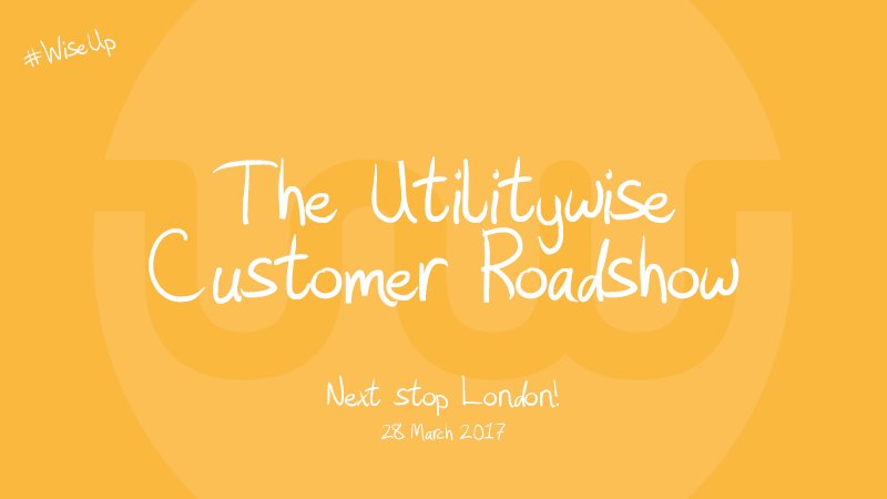 utilitywiseplc's tweet photo. It's almost that time again! We'll be on the road with @BPFlattery next week on 28 March. See you in #London! #WiseUp https://t.co/Nkfu9G3iq4