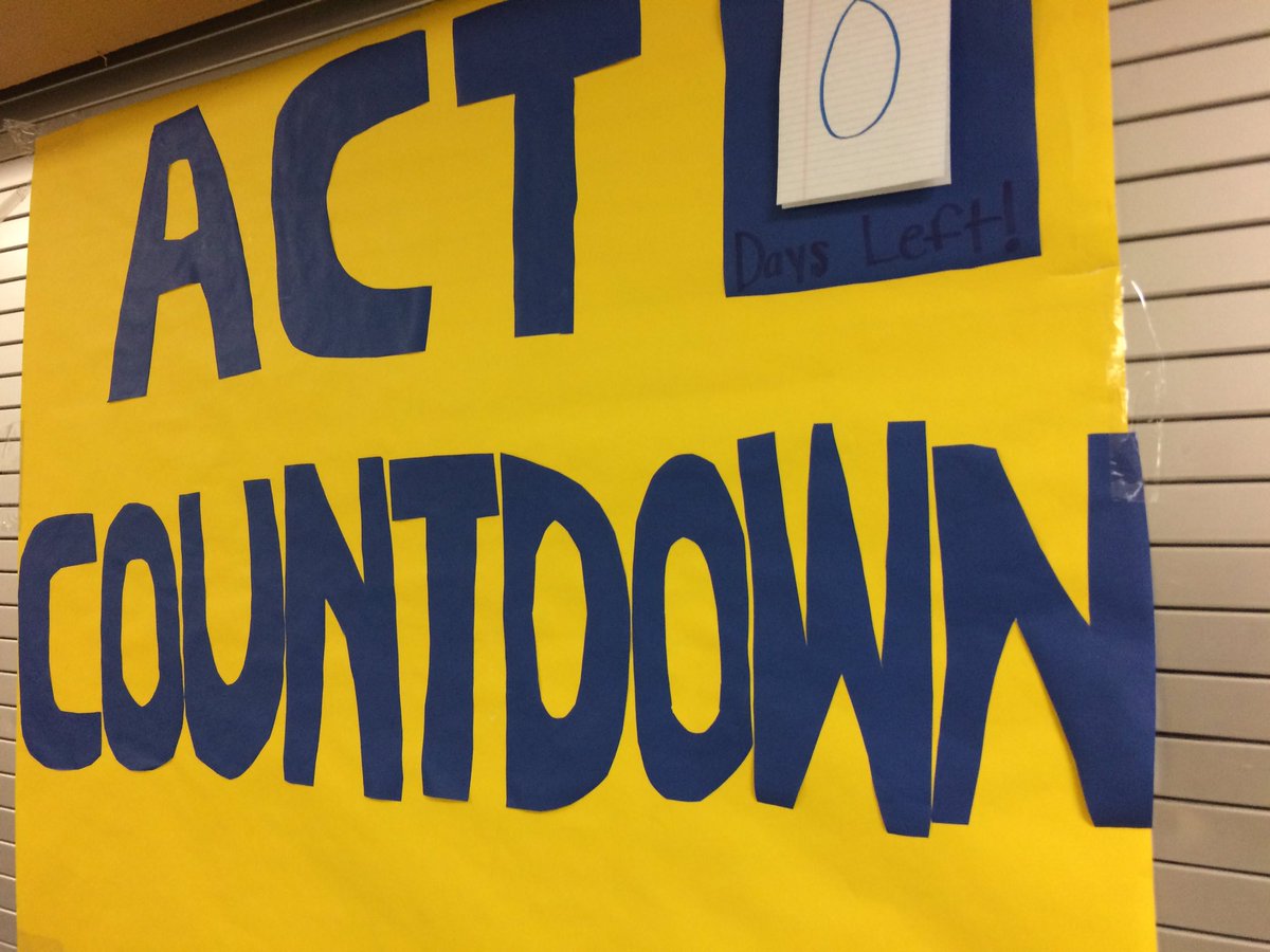 SCHS_CCC's tweet photo. #SCHSACT #TodaysTheDay #GoodLuckJuniors @Rocket_Guidance @RocketPrincipal https://t.co/ygVT4e6Y98