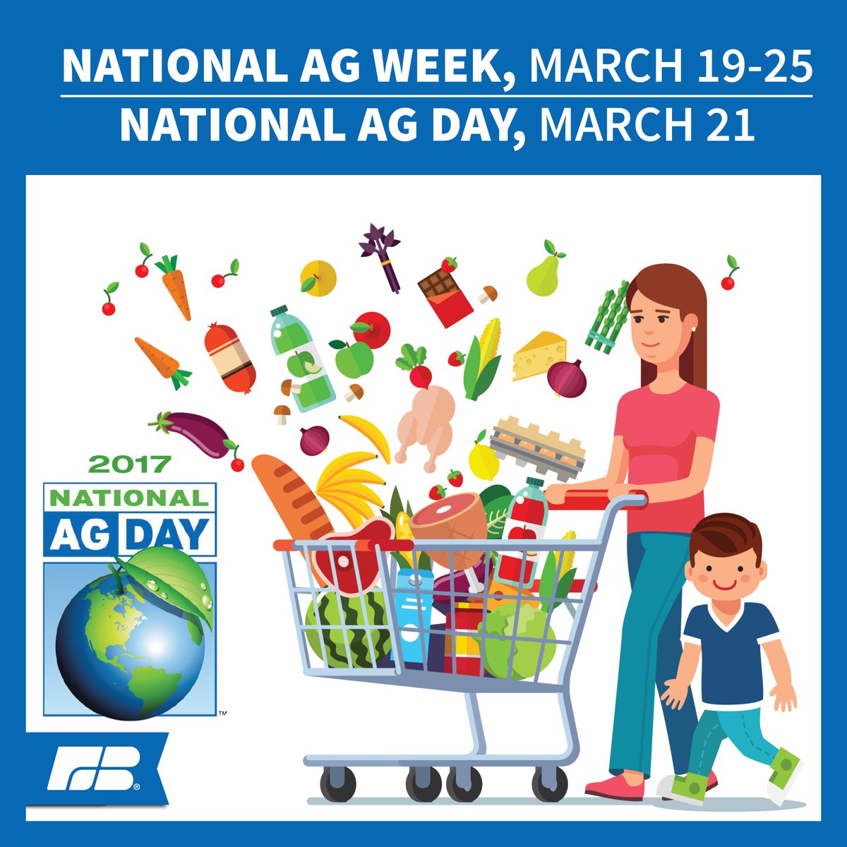 MichFarmBureau's tweet photo. Happy Nat’l #AgDay! We’re #FBProud to be MI’s largest farm org &amp; represent farms of all shapes &amp; sizes. #WeLoveAg #WeLuvRMembers #MIAgMonth https://t.co/z4qJb9uWpJ