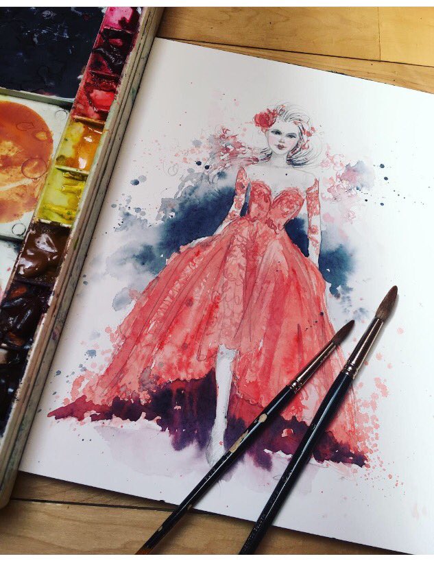 CrystalBeshara's tweet photo. Feeling Inspired by @MIKAELDOFFICIAL and @LoftGala #Dressupforagoodcause. #loftgala #MikaelD #fashionillustration #fashion #reddress https://t.co/W5zOMNnuxI