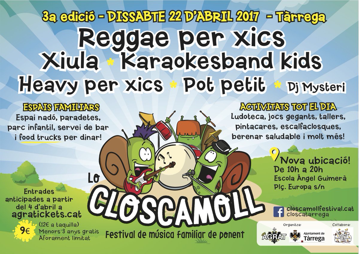 AMB TOTS VOSTÈS... el cartell de Lo Closcamoll! Ens veiem el dissabte 22 d'abril! Les entrades les posarem a la venda a partir el 4 d'abril!