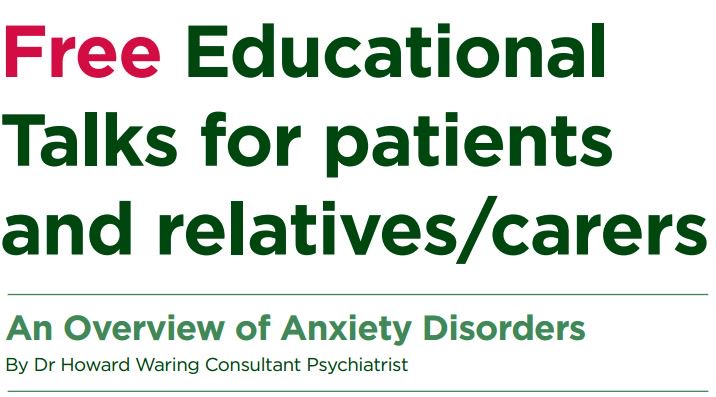 PrioryGroup's tweet photo. April 7th sees Dr Waring host an evening giving an overview of anxiety at Manchester Wellbeing Centre. For more info https://t.co/O6GTlfcIHf https://t.co/CnA4TeHpTs