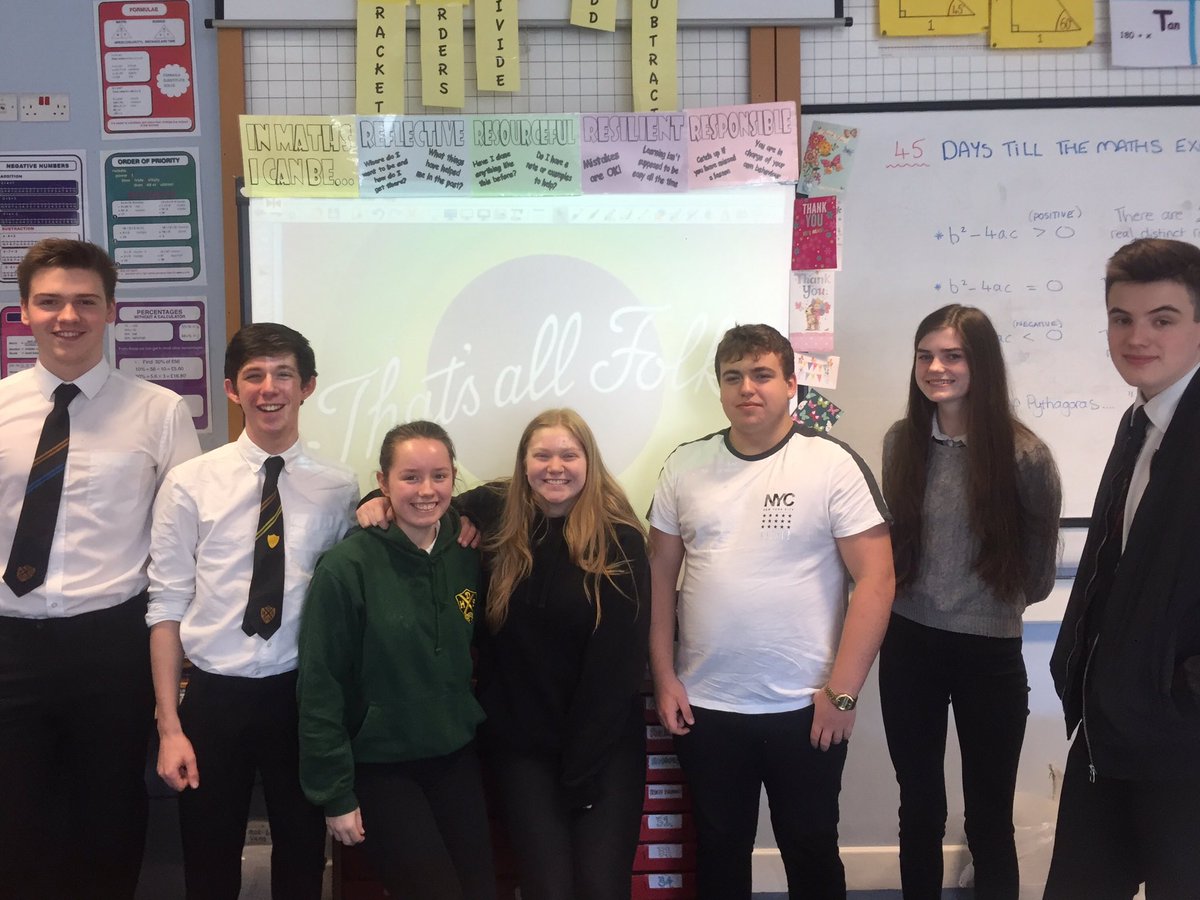 MissMacLeod_DHS's tweet photo. We finished the Advanced Higher course today! Well done all of you, so proud π @official_DHS #advancedhighermaths #thatsallfolks #proud https://t.co/exzFCmPJxo