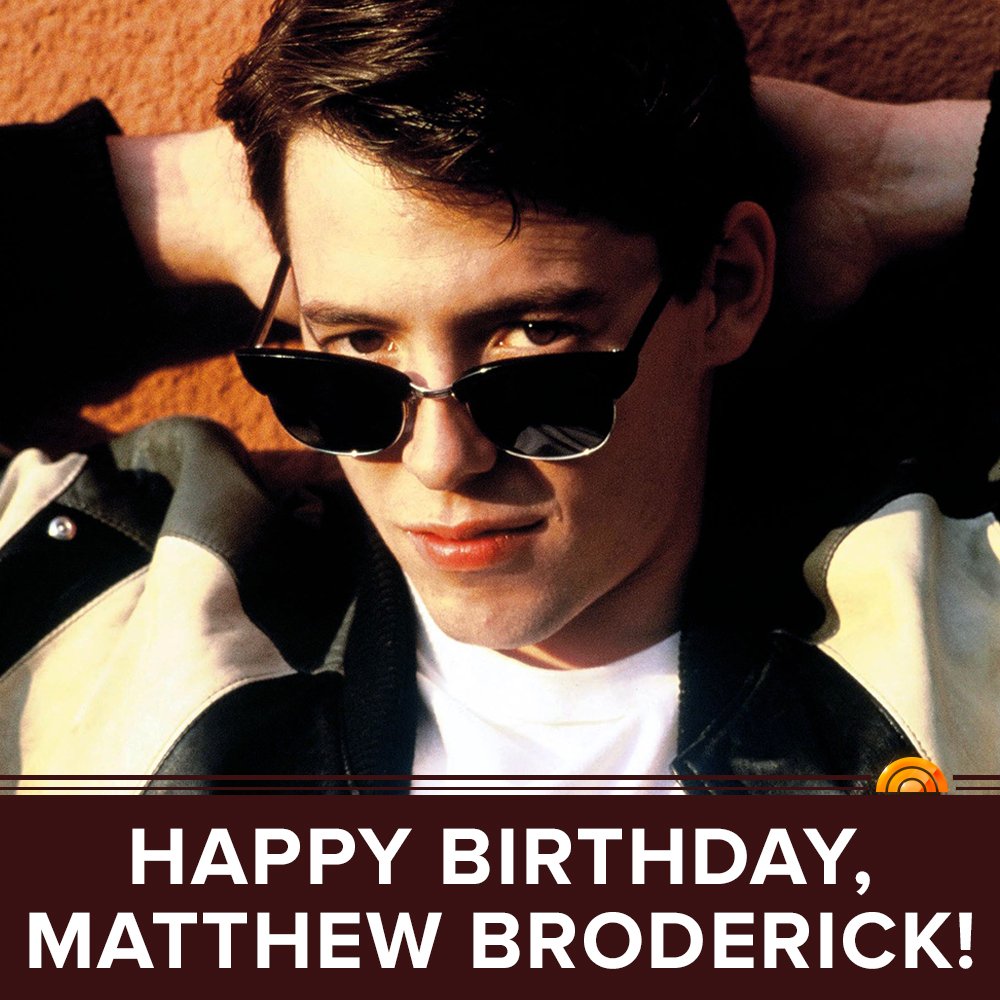 Happy 55th birthday, Matthew Broderick! 