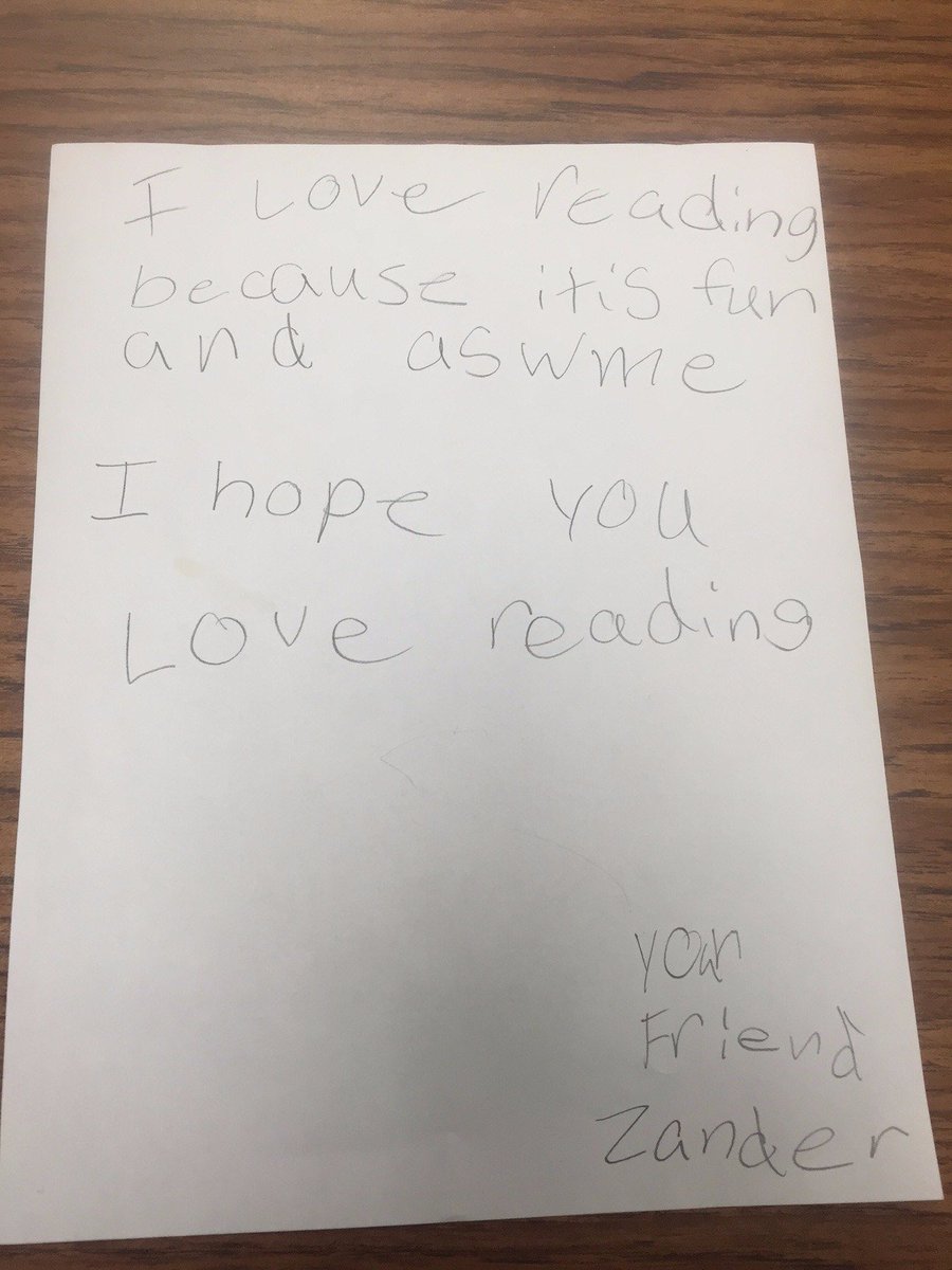 MrsBazzoni's tweet photo. Zander wrote a quick note to readers. #readitglobal https://t.co/HqmJvJofkv