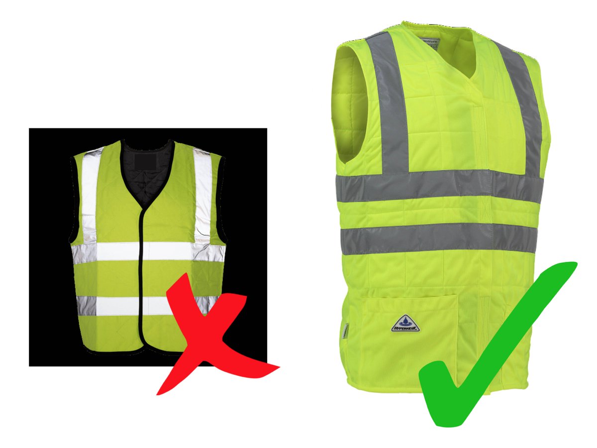 TechNicheEurope's tweet image. BEWARE of IS020471:2013 vests that are not actually certified just compliant! #coolingvest #workwear #hyperkewl #certified #techniche #PPE