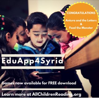 UNESCOICTs's tweet image. #EduApp4Syria games teach Arabic literacy skills to #ChildrenofSyria everywhere in the world. Watch here youtube.com/watch?v=-JeehB… #MLW2017