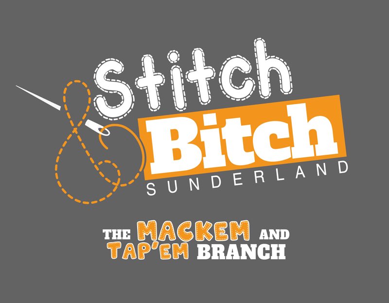 Loving our new logo! Made to celebrate our 3rd Birthday! #stitchandbitch #sewing #knitting #crochet #yarnporn #obsession #sunderland #joinus