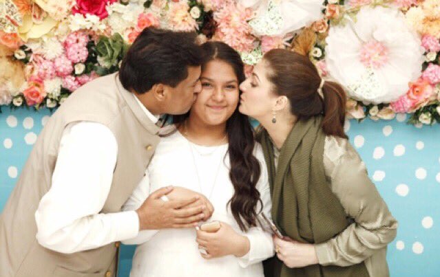 MaryamNSharif's tweet photo. Abu with Mano,my youngest, celebrating her 13th birthday. The man true to his family,is true to all his relations ❤️ https://t.co/IyoGNd6OWw