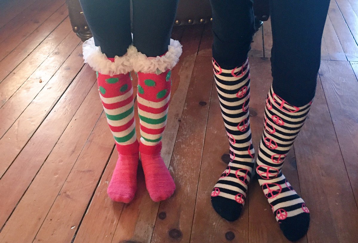 RobynCarnochan's tweet photo. My girls are ready to rock their socks in honour of #WDSD17 to celebrate our differences #lotsofsocks #humanneedsnotspecialneeds https://t.co/zHcVmhwFF2