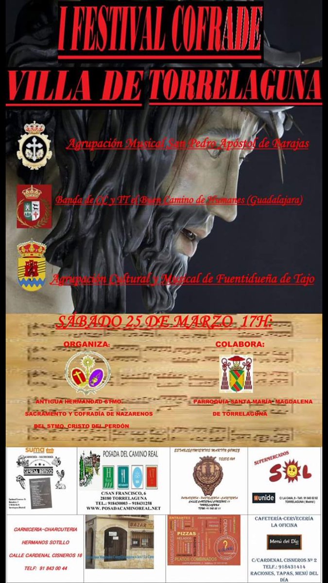 Sábado 17h. <a href="/amsanpe/">AM San Pedro Apóstol</a> <a href="/bctelbuencamino/">CCyTT El Buen Camino</a> <a href="/musicafuenti/">A.MusicalFuentidueña</a> <a href="/Cristoperdon/">Cristodelperdon</a>