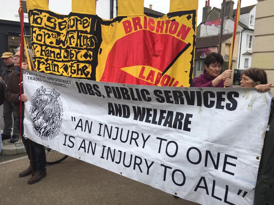 BrightonHoveTUC's tweet photo. Welcome support of @PavilionLabour @KemptownLabour @hovelabour for @UnioniseDukes #LivingWage action. Labour movement united in #solidarity. https://t.co/5qpRgqGah5