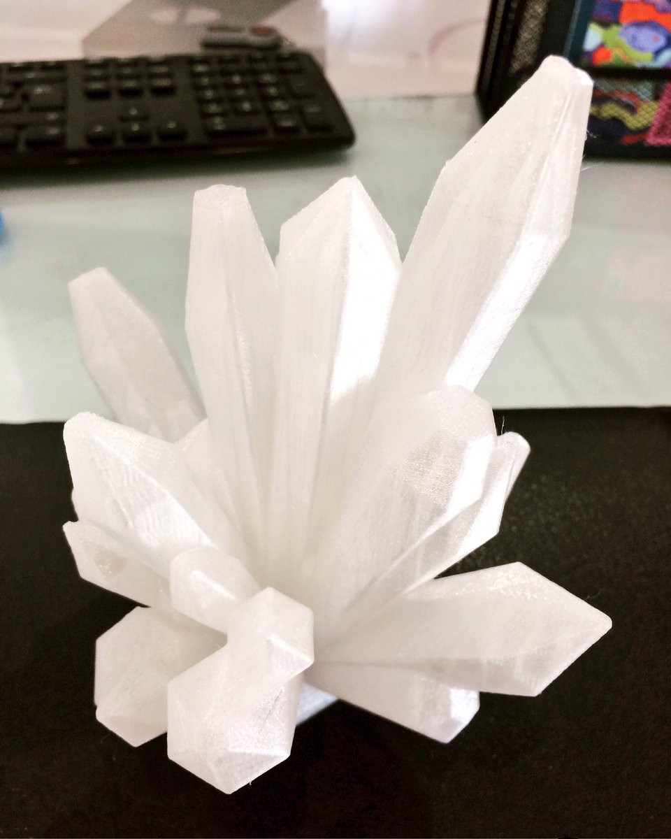 inkamprinting's tweet photo. Crystals #3DPrinting #3dprinted #3dprinters #3dprint https://t.co/8JzVjnBK7M