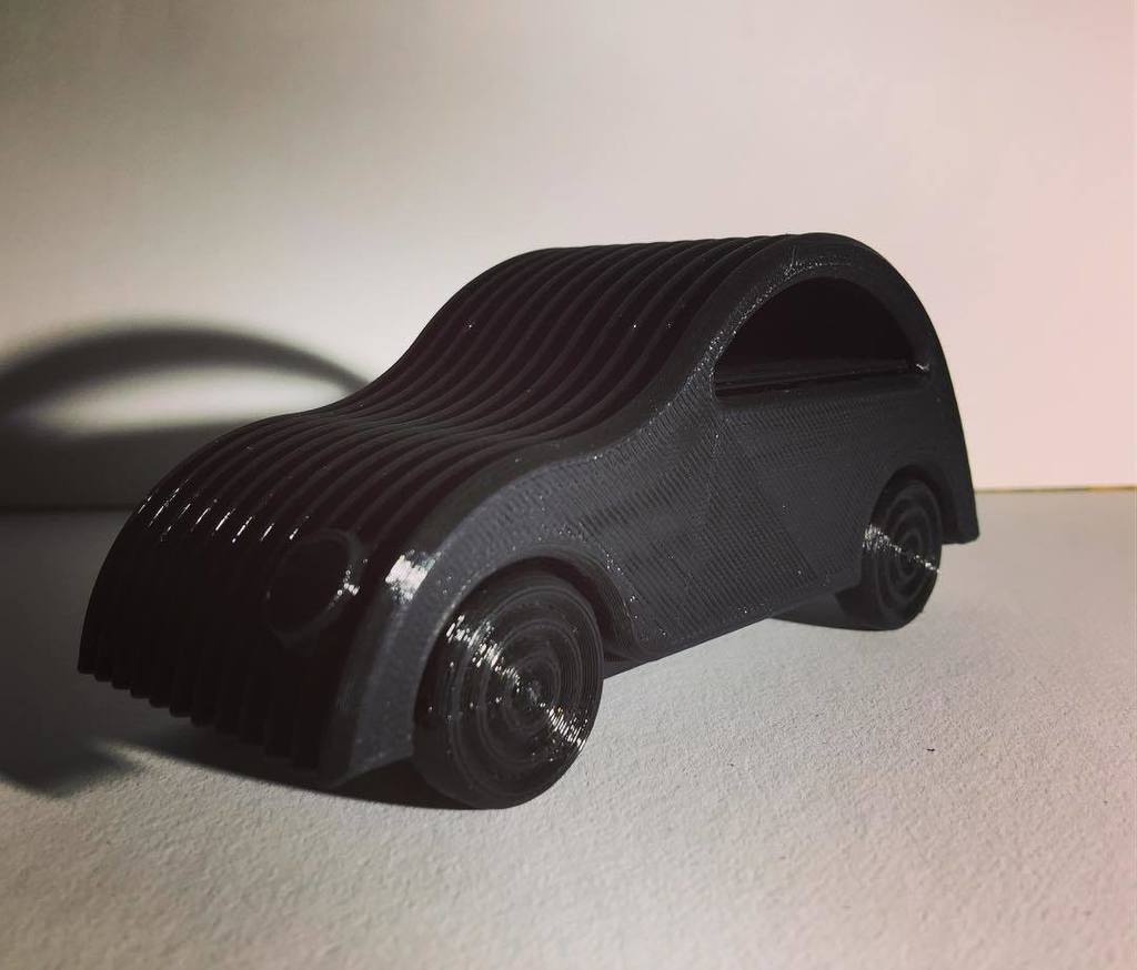 MeltInk3D's tweet photo. The Ciroen 2CV design by MichielCornelissen looks great on our Black PLA!#filament #pla #meltink #meltink3d #citroe… https://t.co/GJuF1gddQq