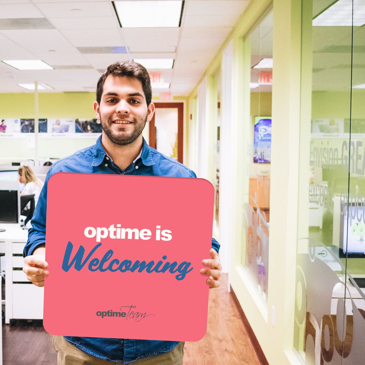 optimeUSA's tweet photo. "If I described @OptimeUSA in one word...Welcoming."
Andres Vazquez, Marketing Support
#OptimeTeam
#Welcoming
#PresentAndEngaged https://t.co/WniMdxUyqQ
