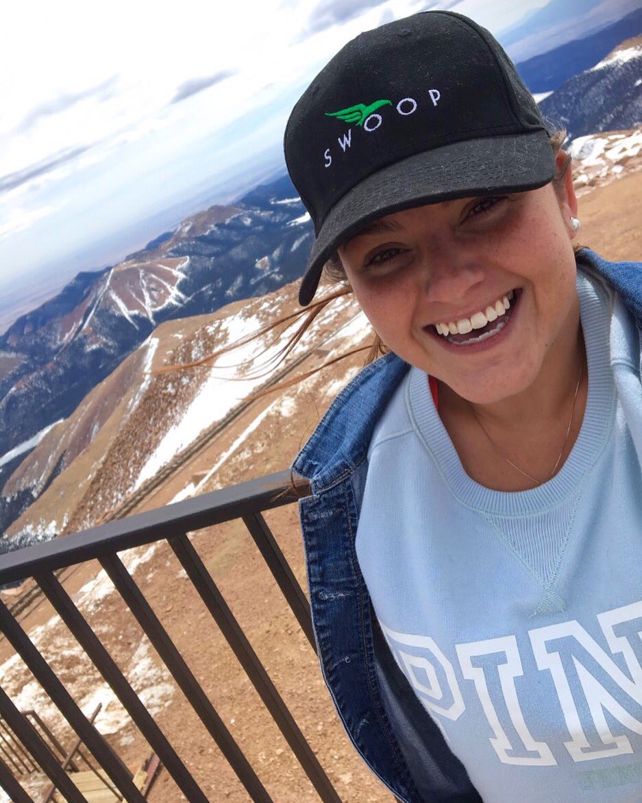 SWOOPagency's tweet photo. Copywriter @ashlynlevesque representing #SWOOPAgency during Spring Break from over 14,000 feet up at Pike's Peak https://t.co/Lb32xG5X6V
